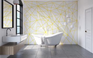 Carreau autocollant pour salle de bain