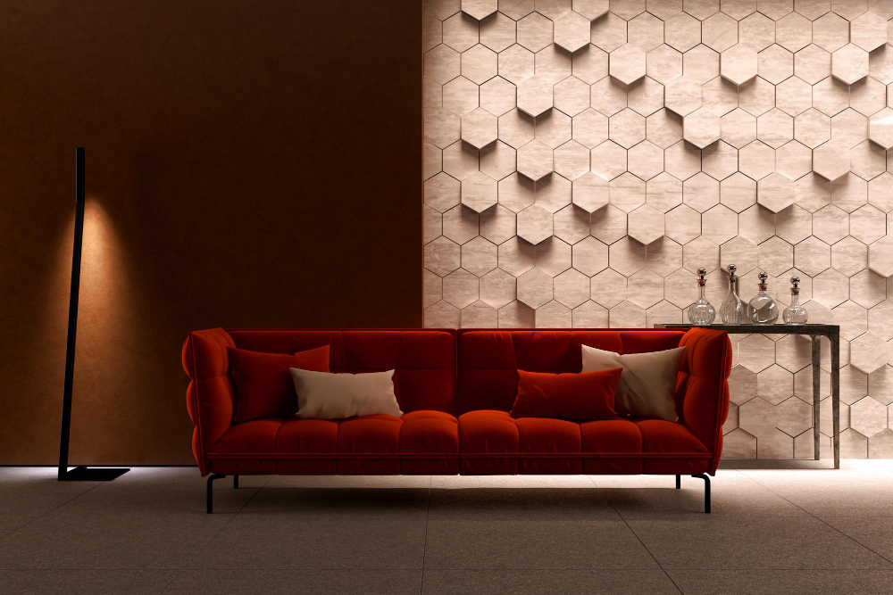 Rouge foncé couleur dans votre décoration