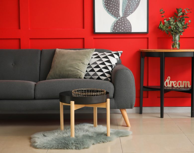 Rouge foncé couleur pour bien l'utiliser dans votre décoration