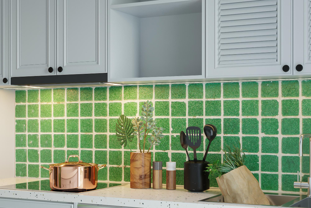 Cuisine couleur vert 