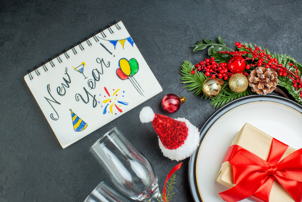 la Décoration de la table au jour de l'an à faire soi-même 