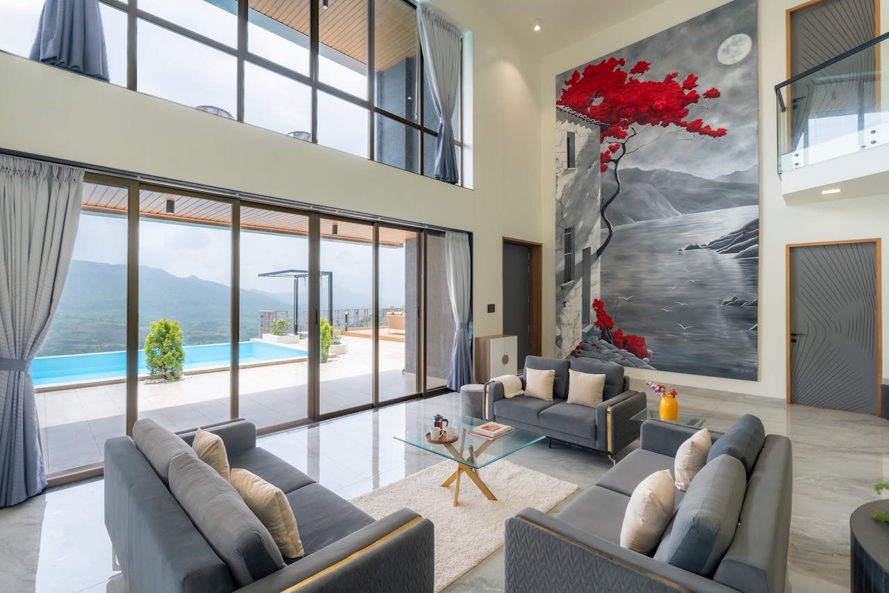 Couleur taupe dans un salon pour une décoration moderne