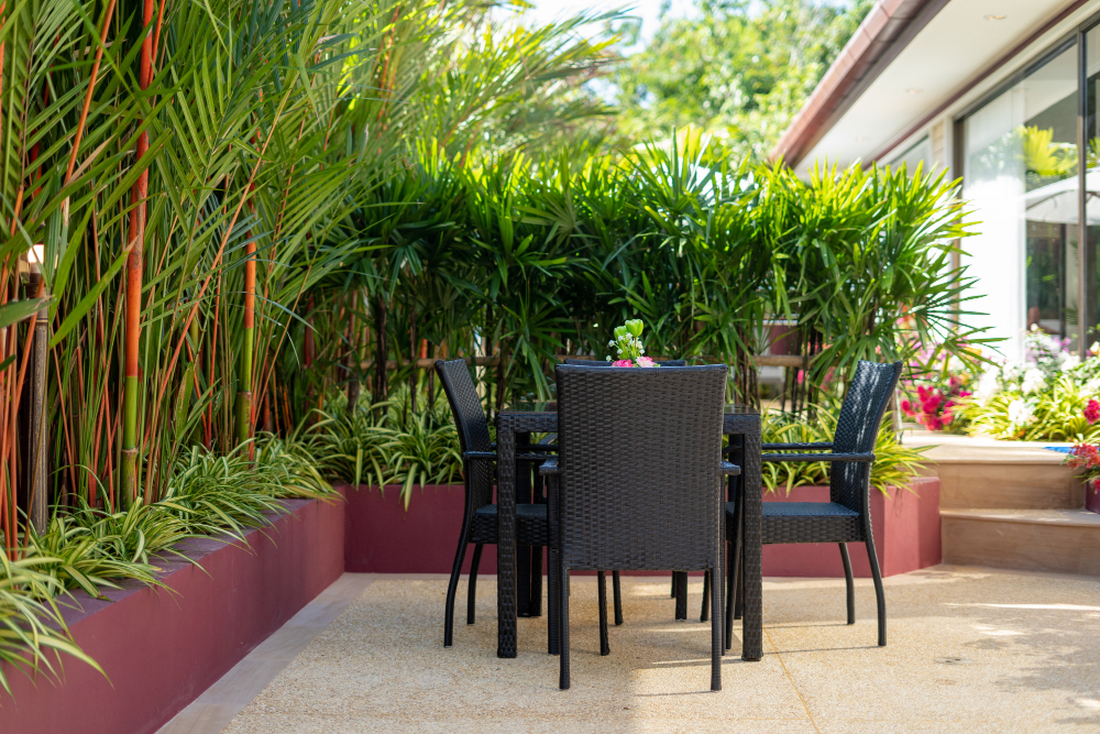 La terrasse de plain-pied